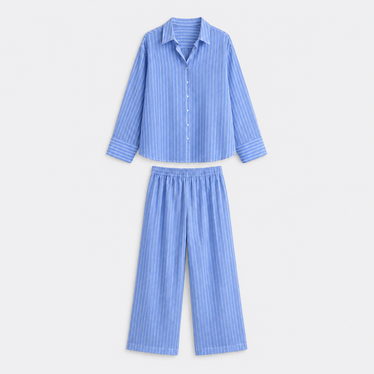 Striped Linen Set