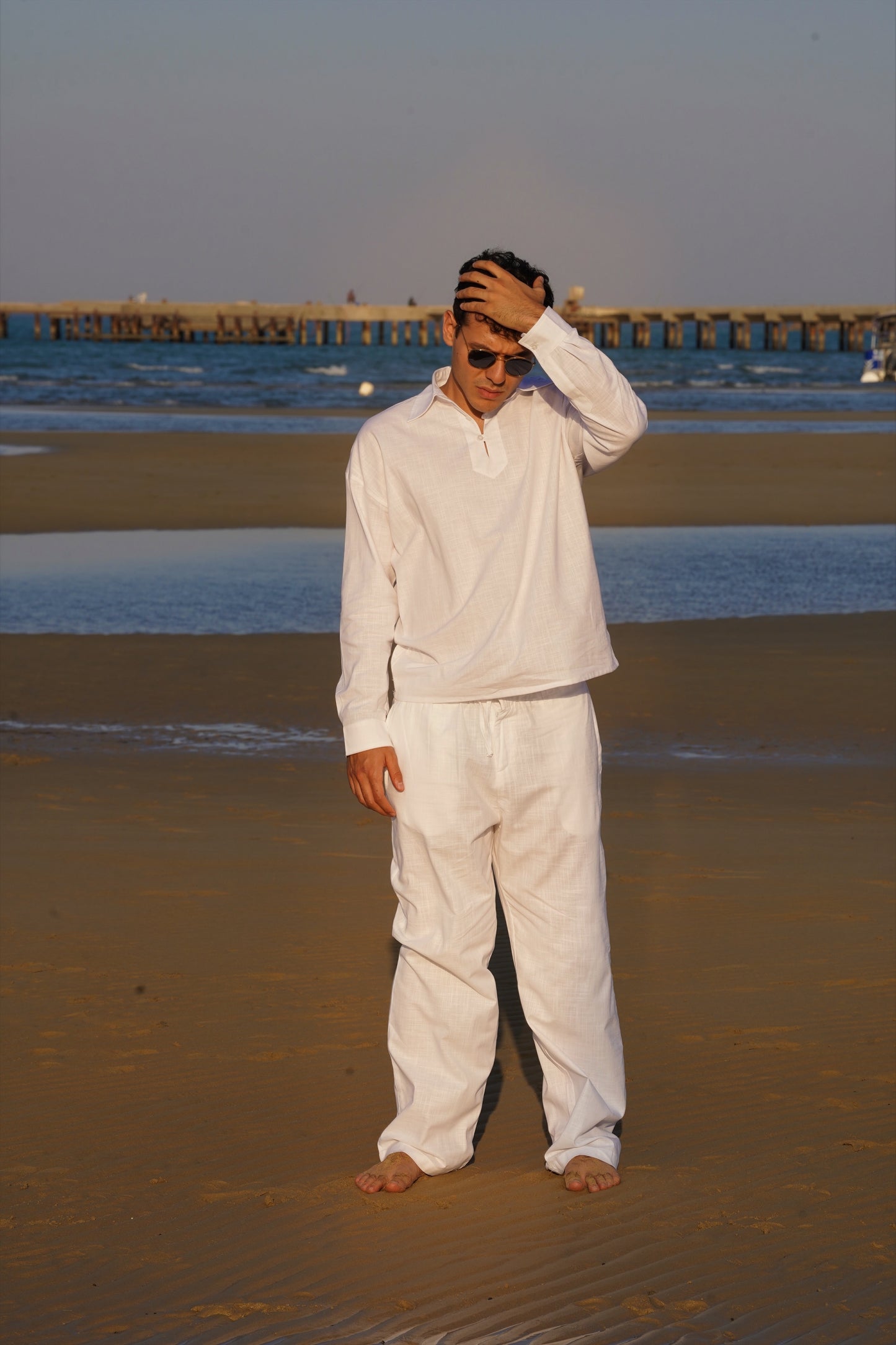 Unisex Linen Polo Shirt
