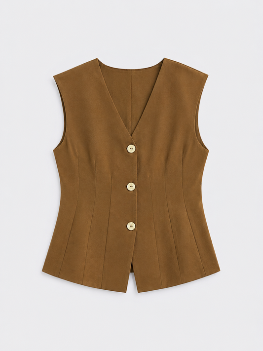 Essential Vest - Brown