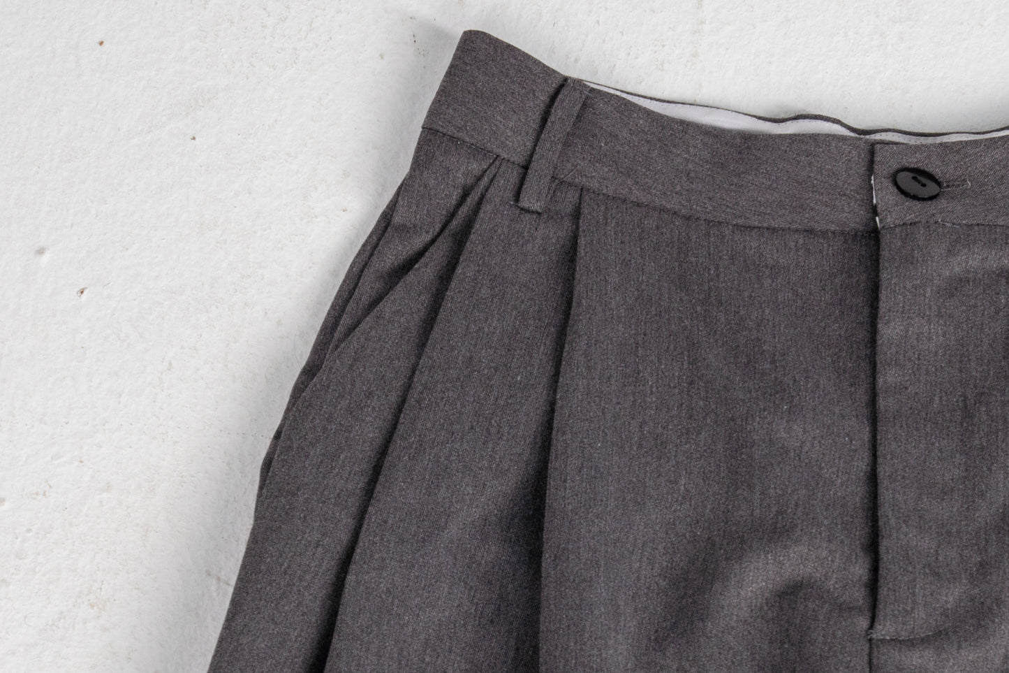 Grey Pleated Pants