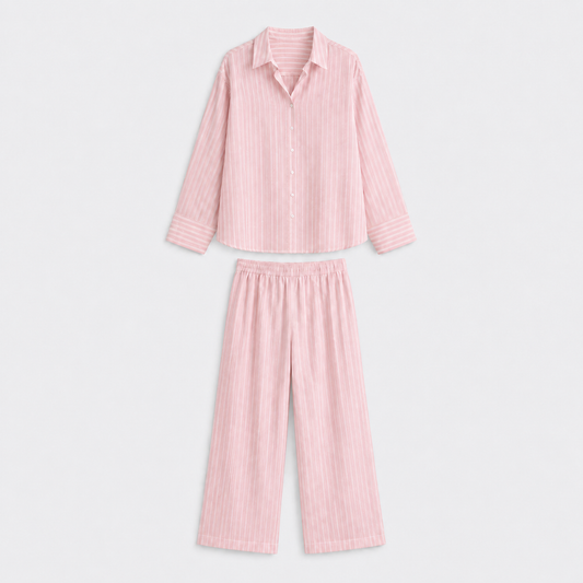 Striped Linen Set