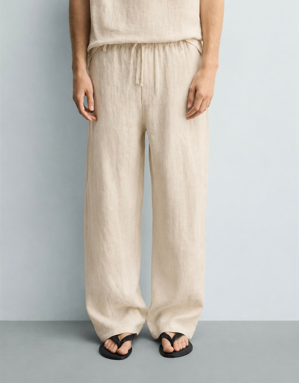 Unisex Linen Pants - Beige