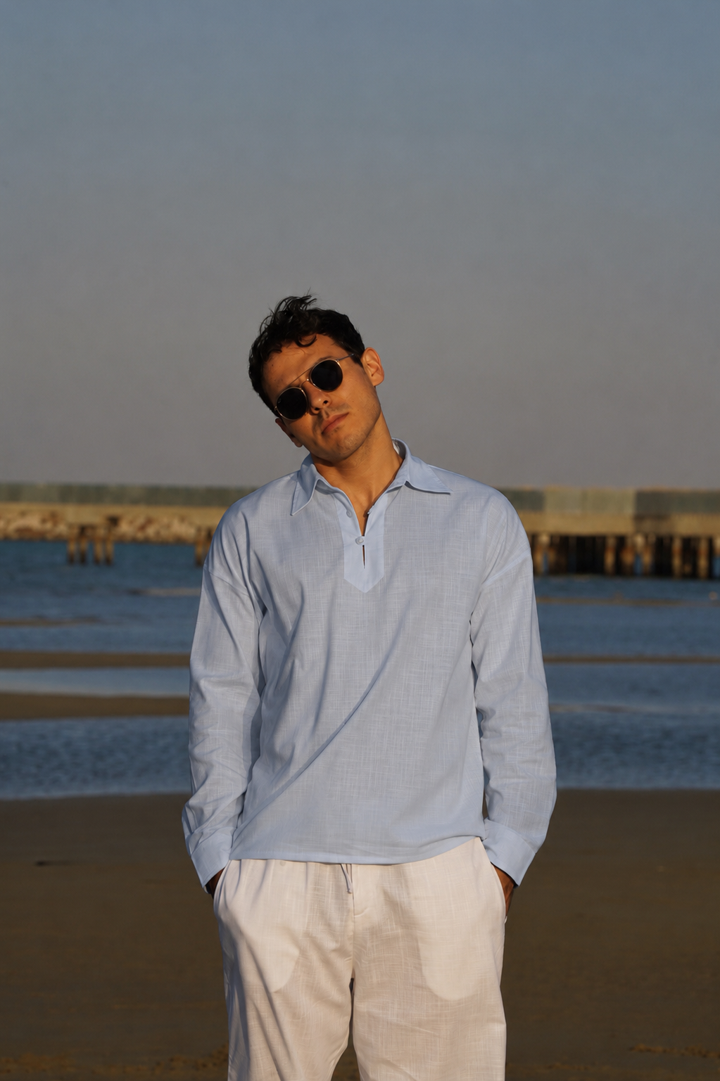 Unisex Linen Polo Shirt