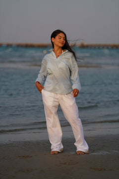 Unisex Linen Polo Shirt