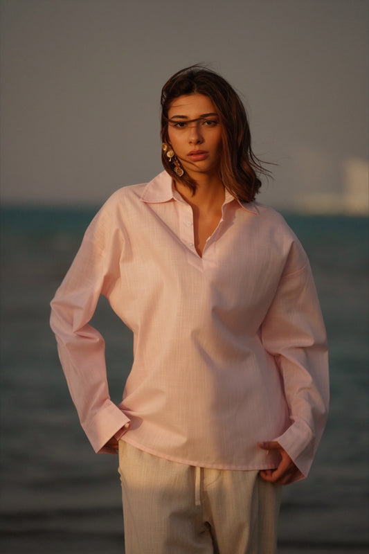 Unisex Linen Polo Shirt