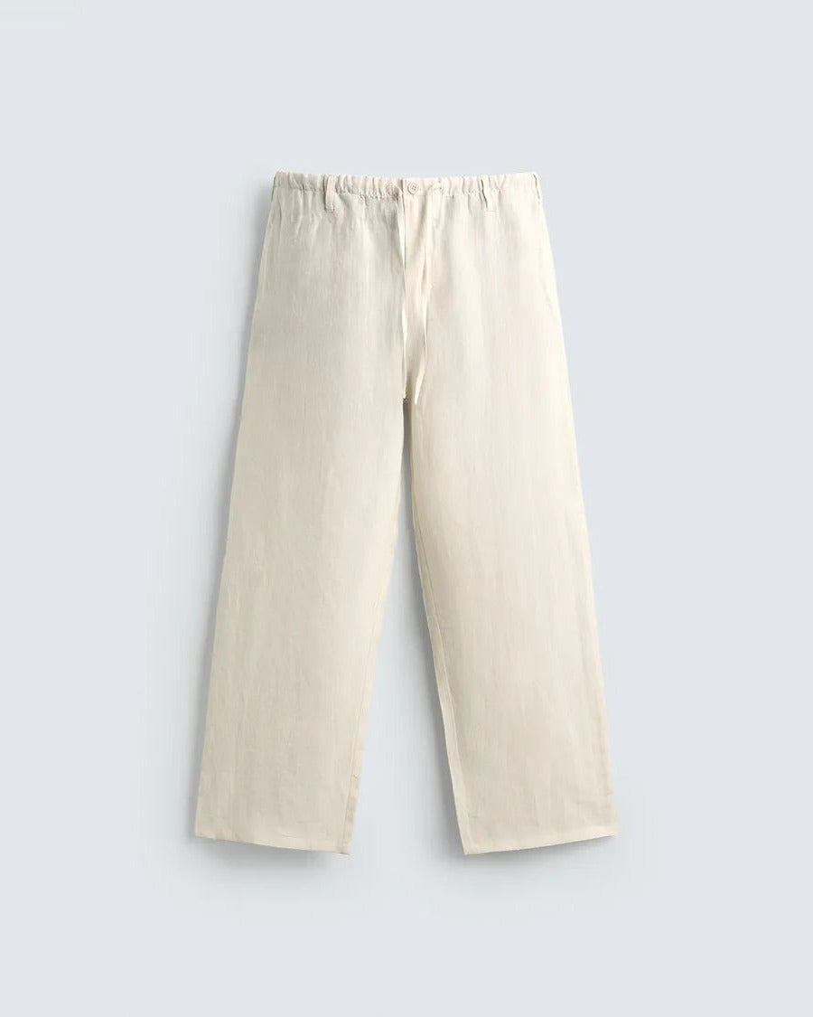 Unisex Linen Pants - White